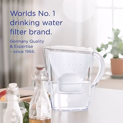 Brita Marella Water Filter Jug in Grey with 3x MAXTRA PRO Pure Performance Cartridges, 2.4 l – 2