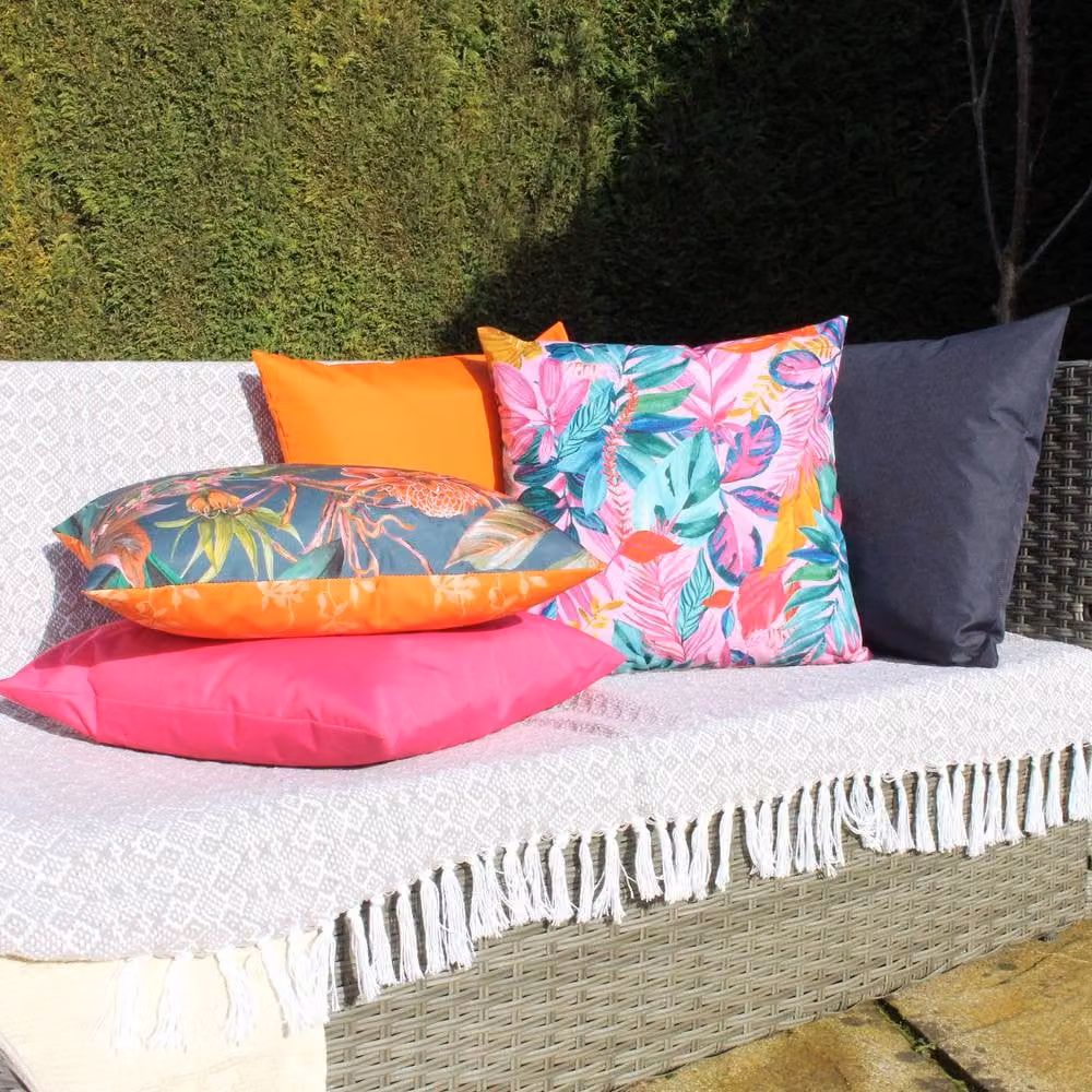 Furn Psychedelic Jungle Multicolour Outdoor Cushion, W/D/H: 43 x 43 x 43 cm – 4