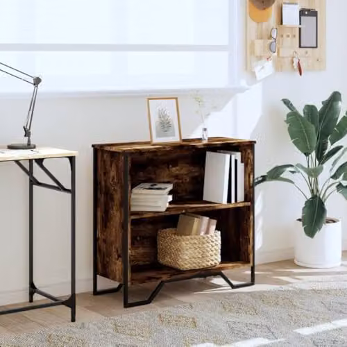 vidaXL Modern Bookcase in Brown, W/D/H: 80 x 31 x 74.5 cm – 2