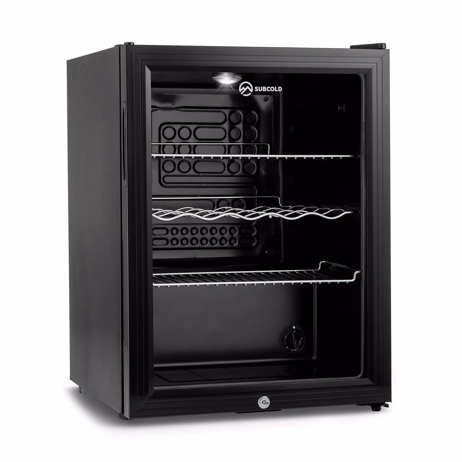 Subcold Super 65 LED Beer Fridge in Black, Freestanding Compressor Model with Lockable Glass Door, W/D/H: 60 x 60 x 123.5 cm – 3
