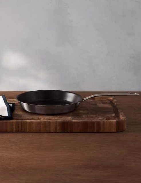 M&S x Tom Kerridge Stainless Steel Non Stick Frying Pan, Silver, 24cm