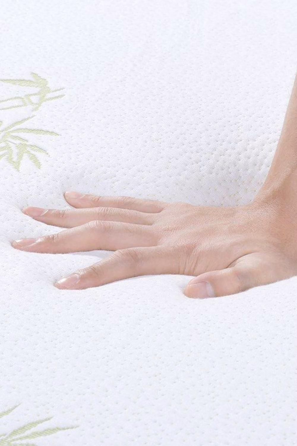 Ezysleep Super Soft Bamboo Memory Foam Mattress Topper, White, King Size, Depth: 2.54 cm – 4