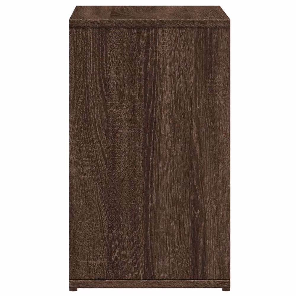 Berkfield Home Set of 2 Brown Oak Side Tables, W/D/H: 50 x 30 x 50 cm – 7