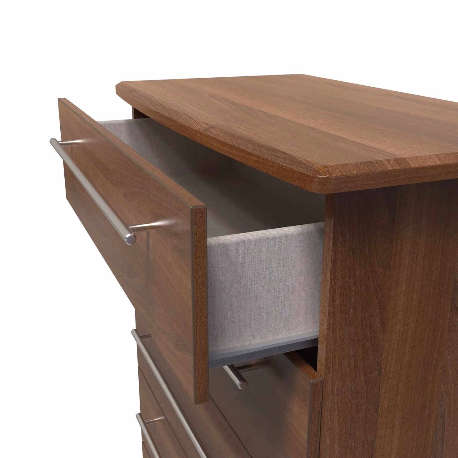 2 U Carlton 5 Drawer Chest in Walnut – 3