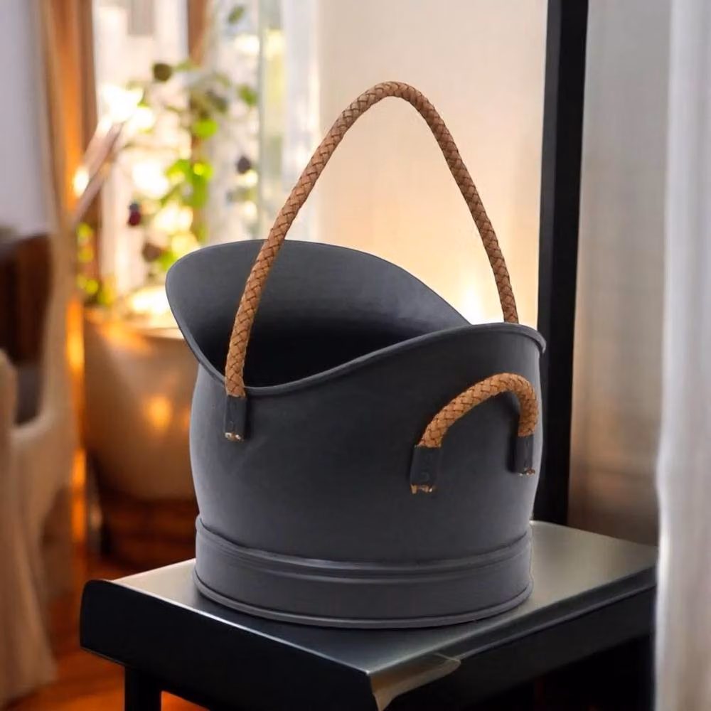Minster Coal Bucket, Black, W: 28 cm, D: 32 cm, H: 25 cm – 4