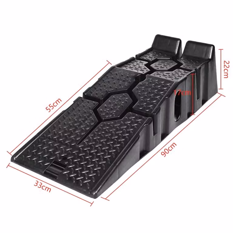 Nordara Heavy Duty 5 Ton Wide Car Lifting Ramps in Black, Width: 100 cm
