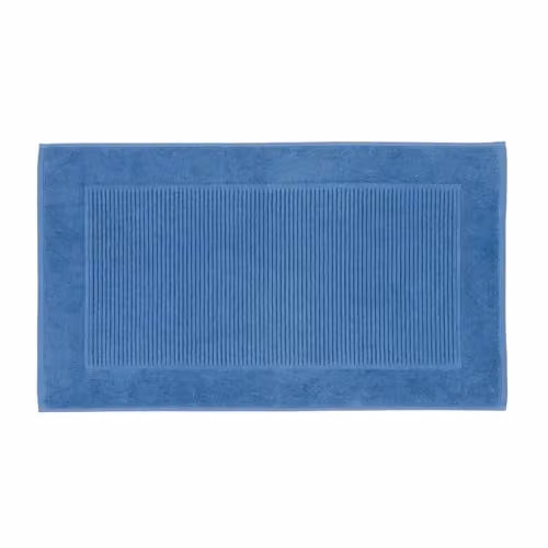 Christy Supreme Luxury 100% Cotton Terry Bath Mat, Blue – 1