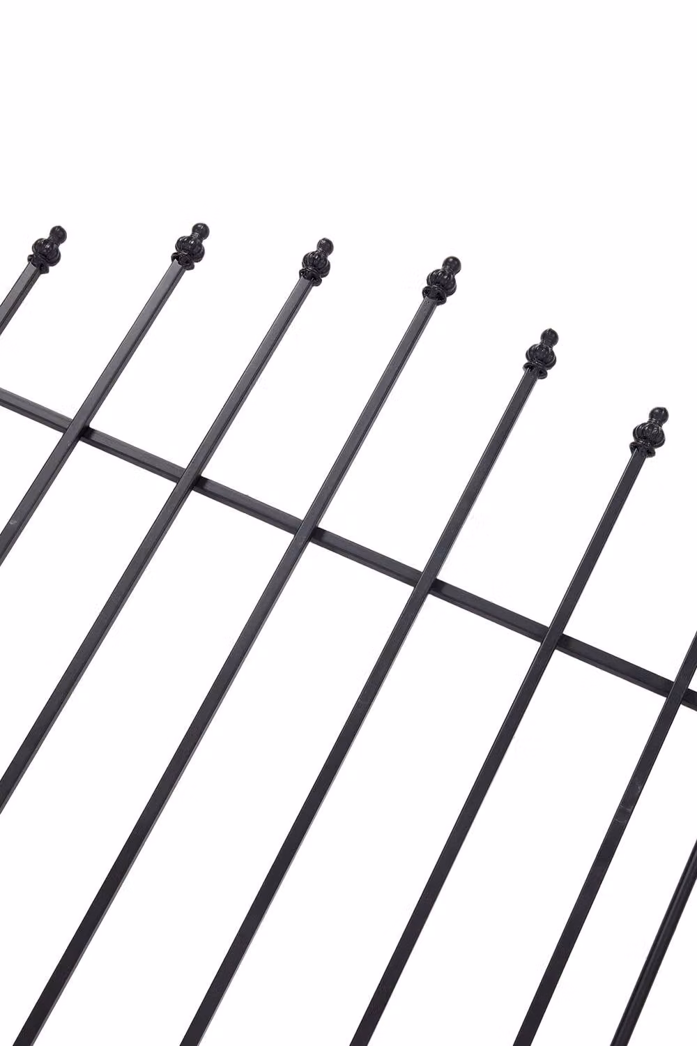 Living and Home 5-Piece Metal Garden Fences in Black – 3