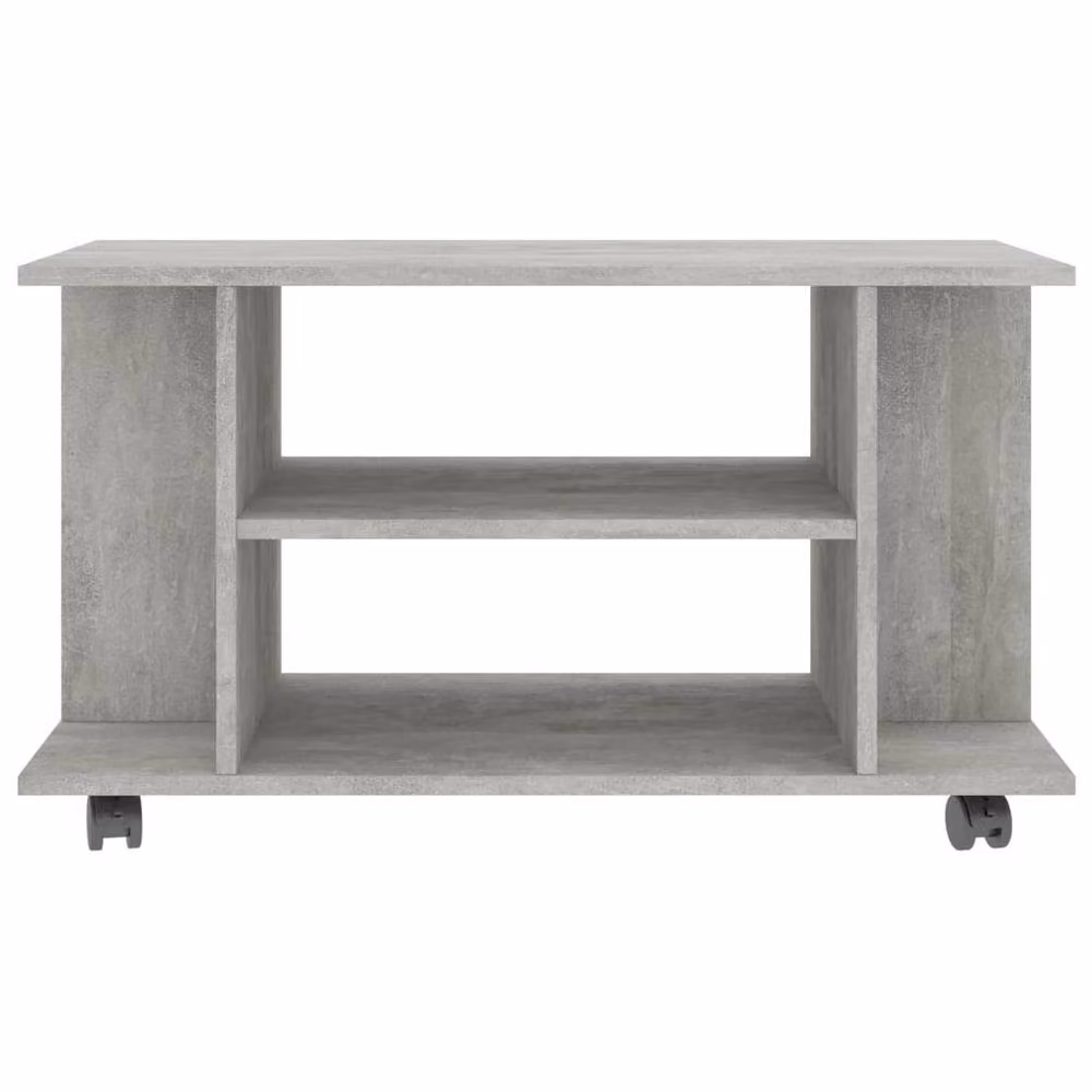 Berkfield Home TV Cabinet with Castors in Concrete Grey, W/D/H: 80 x 40 x 45 cm – 4
