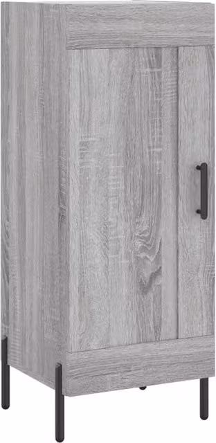 Berkfield Home Grey Sonoma Sideboard in Engineered Wood W/D/H: 34.5 x 34.5 x 90 cm