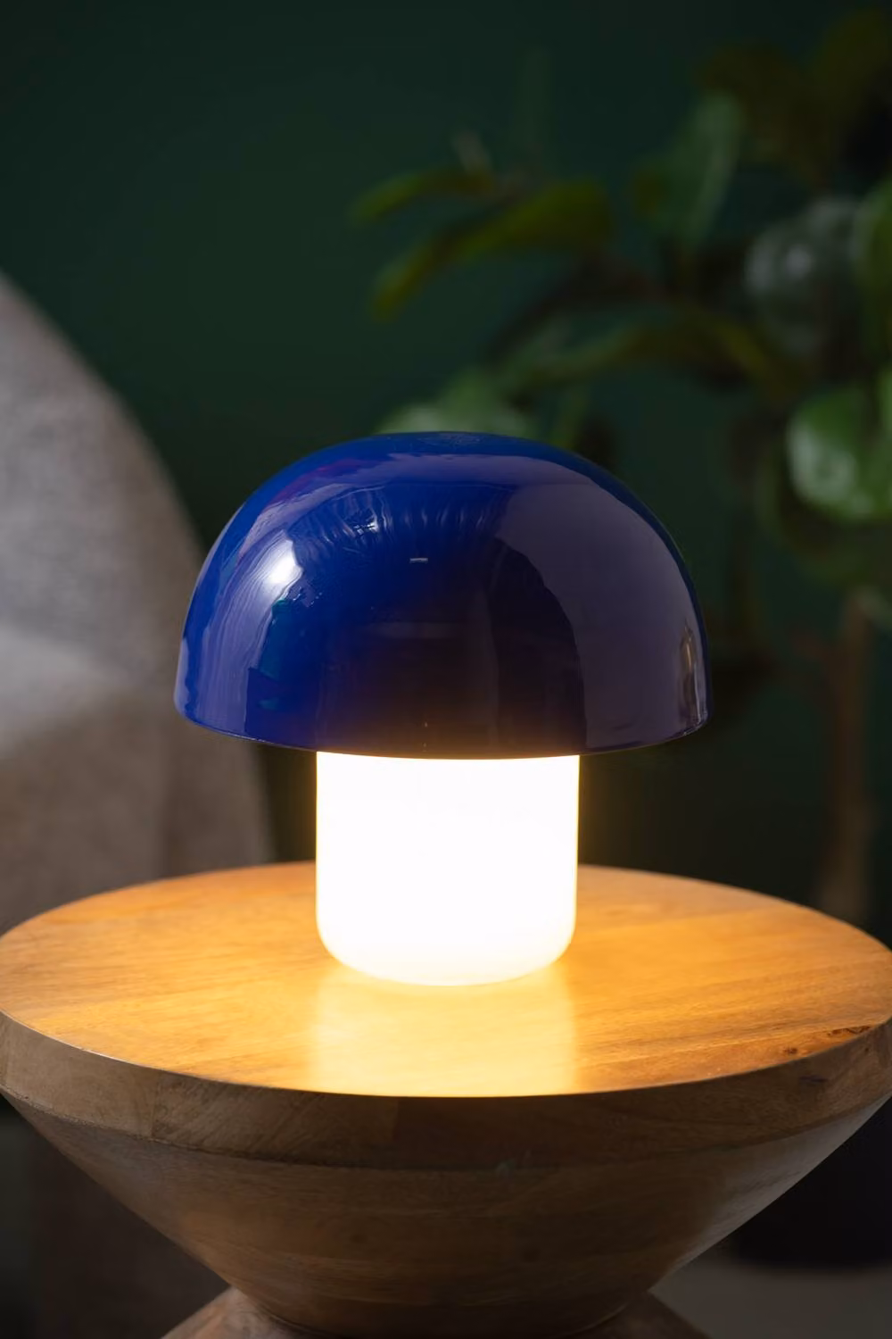PRESENT TIME Leitmotiv Nuevo Mini Mushroom Table Lamp in Cobalt Blue – 2