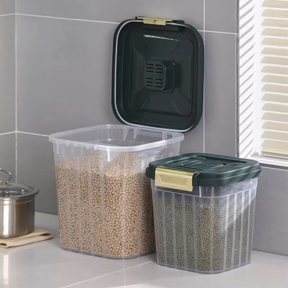 FLAVORA Medium Airtight and Leakproof Plastic Dry Food Storage Container in Transparent – 2