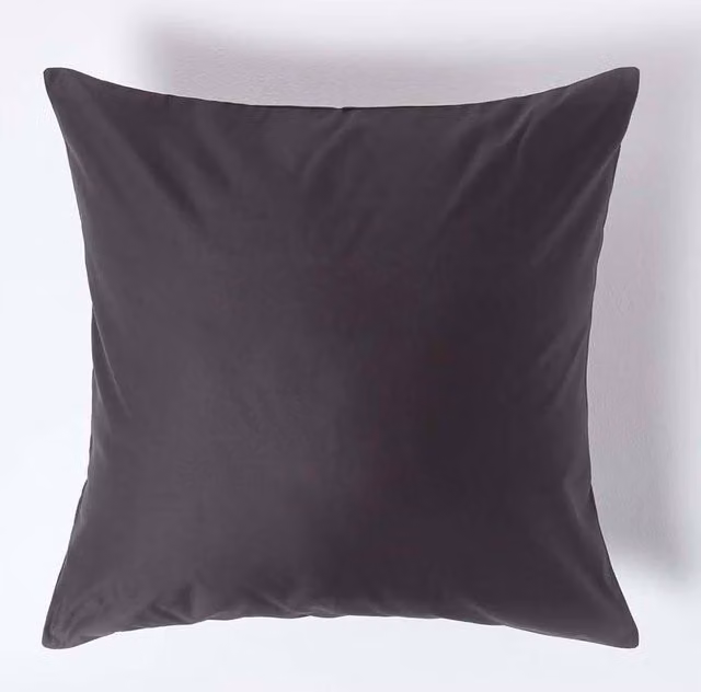 Homescapes Egyptian Cotton Mako Satin Pillowcase, 1000 Thread Count, Grey, 60 x 60 cm – 1
