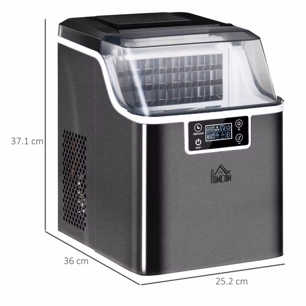 Rolipo Compact Ice Machine with LCD Digital Display, Black – 3