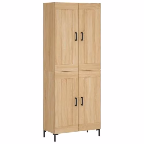 vidaXL Highboard in Sonoma Oak, W/D/H: 69.5 x 34 x 180 cm – 1