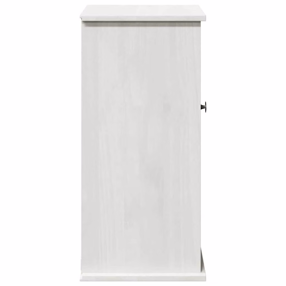 Berkfield Home White Solid Pine Wood Bathroom Storage Cabinet W/D/H: 34.0 x 37.0 x 71.5 cm – 2