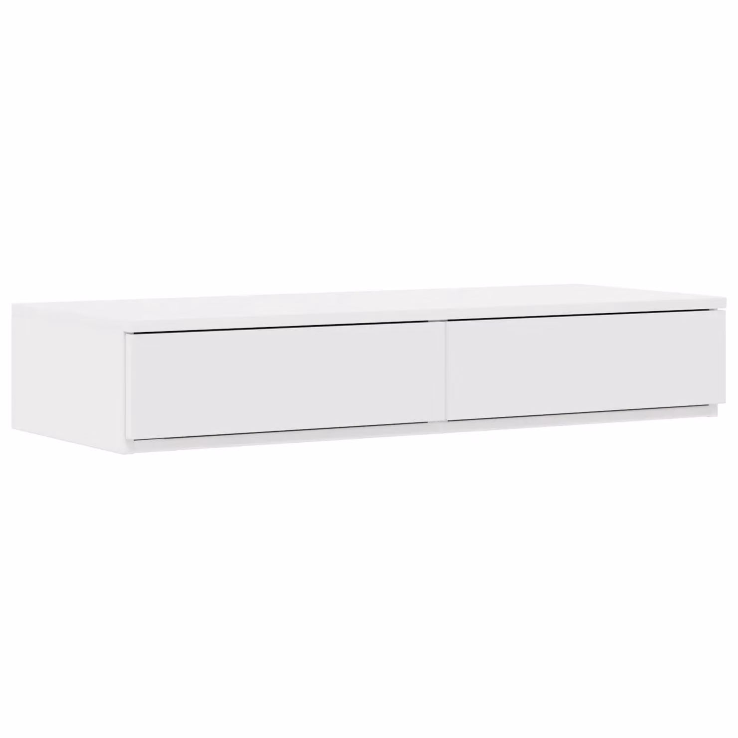 Berkfield Home Bed Drawers in White, W: 100 cm, D: 36.5 cm, H: 16.5 cm