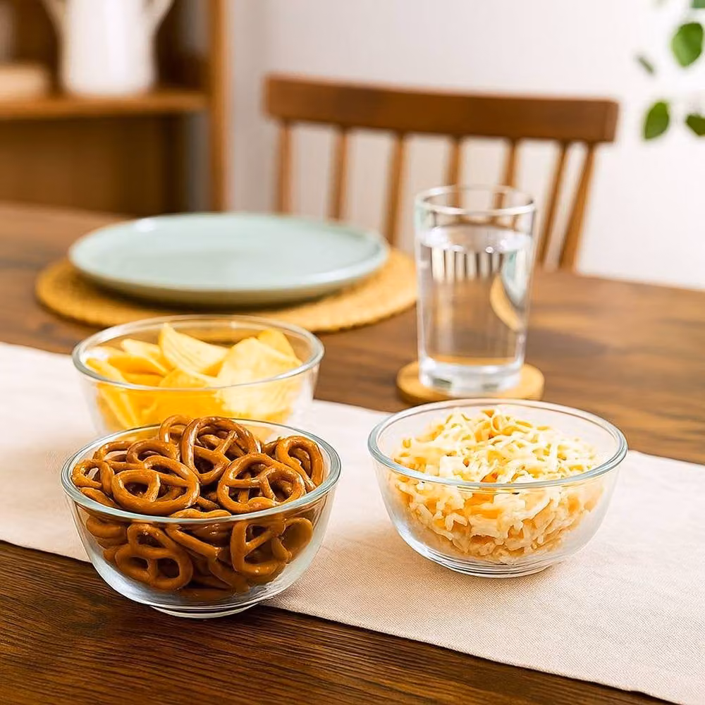 Argon Tableware Glass Snack Bowls Set of 12, Transparent, Diameter: 11 cm – 5