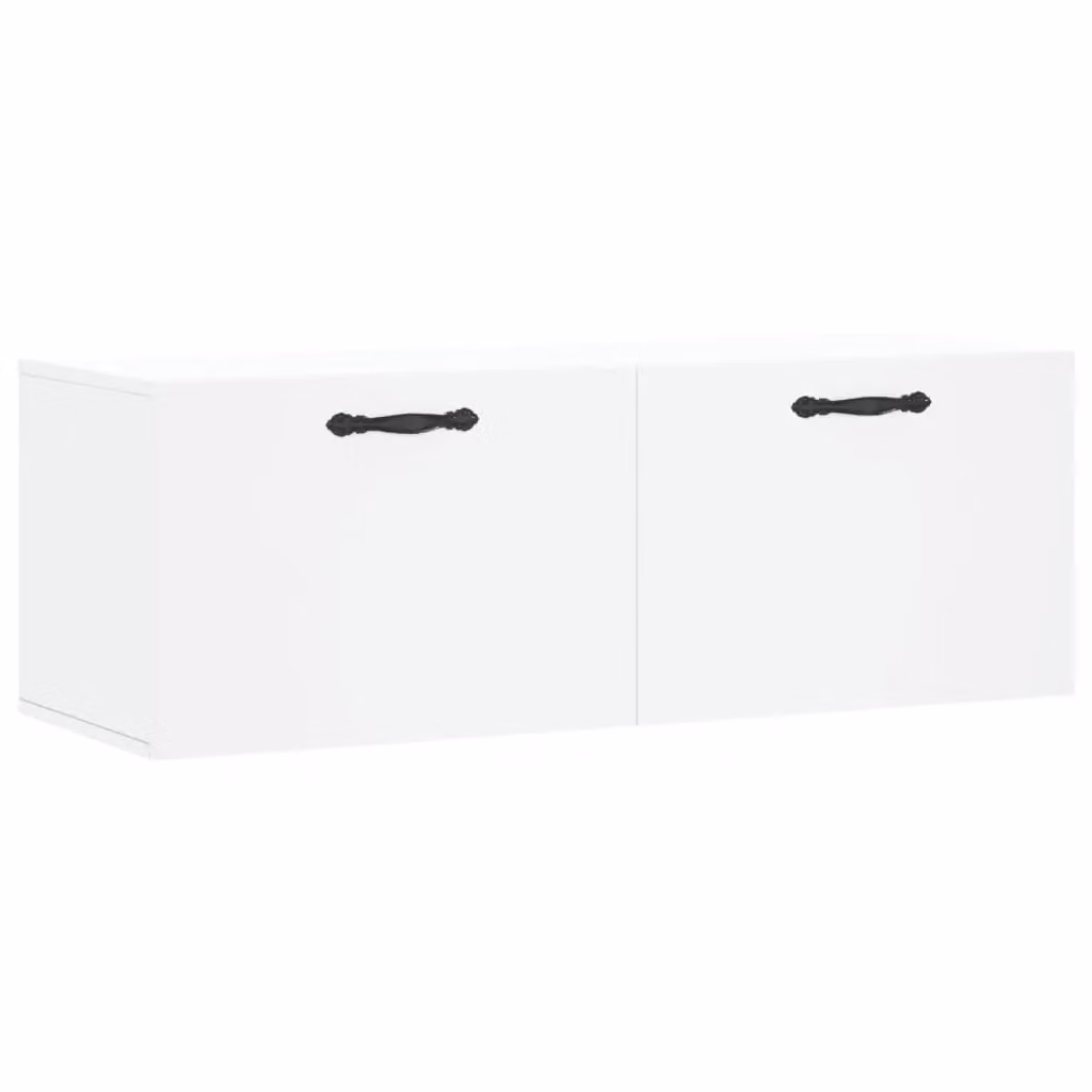Berkfield Home Wall Mounted Cabinet in White, W/D/H: 100 x 36.5 x 35 cm – 2