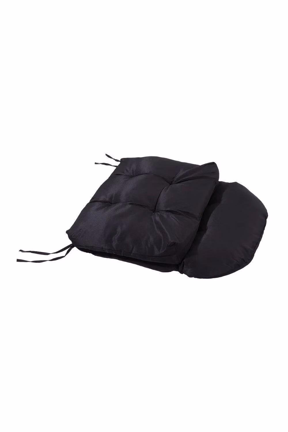 H&O Direct Black Waterproof Tufted Outdoor Swing Seat Cushion, W: 125 cm, D: 53 cm – 2