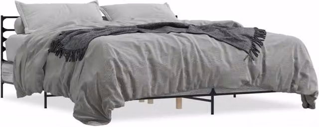 Berkfield Home Sonoma Bed Frame in Grey, 200 x 200 cm – 1