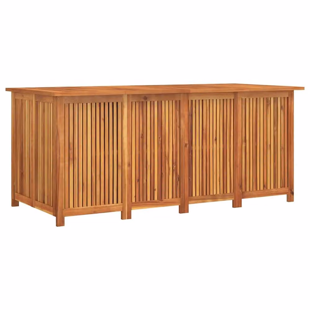 Berkfield Home Garden Storage Box in Brown Solid Acacia Wood, W/D/H: 175 x 80 x 75 cm – 2