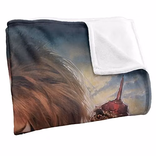 LOGOVISION Jim Henson Labyrinth Trapped In The Glass Silky Touch Super Soft Throw Blanket, White, W: 152 cm, D: 127 cm – 2