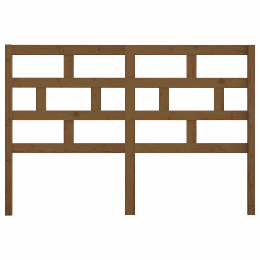 Berkfield Home Rustic Solid Wood Pine Bed Headboard in Honey Brown, W/D/H: 166 x 4 x 100 cm – 3