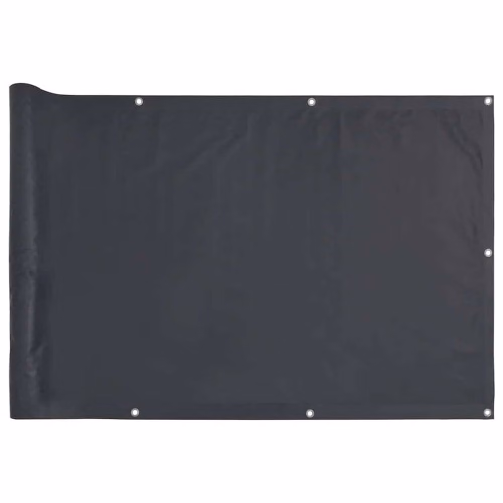 Berkfield Home Durable Anthracite Balcony Privacy Screen, W: 400 cm, H: 120 cm – 2