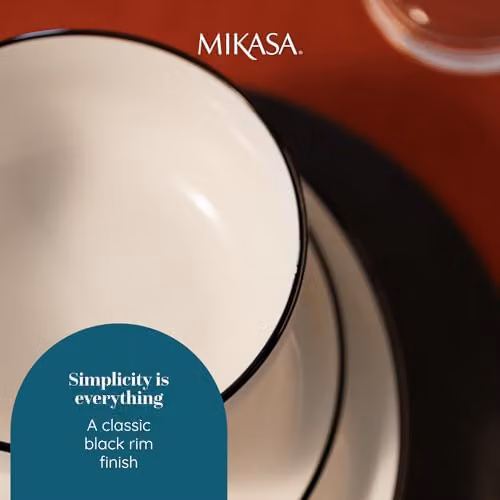 Mikasa Limestone 12pc White Porcelain Dinner Service for 4 Adults – 3