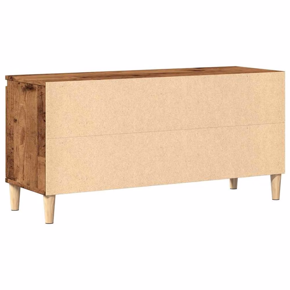 Berkfield Home Rustic Old Wood TV Cabinet in Brown, W/D/H: 102 x 35 x 50 cm – 5