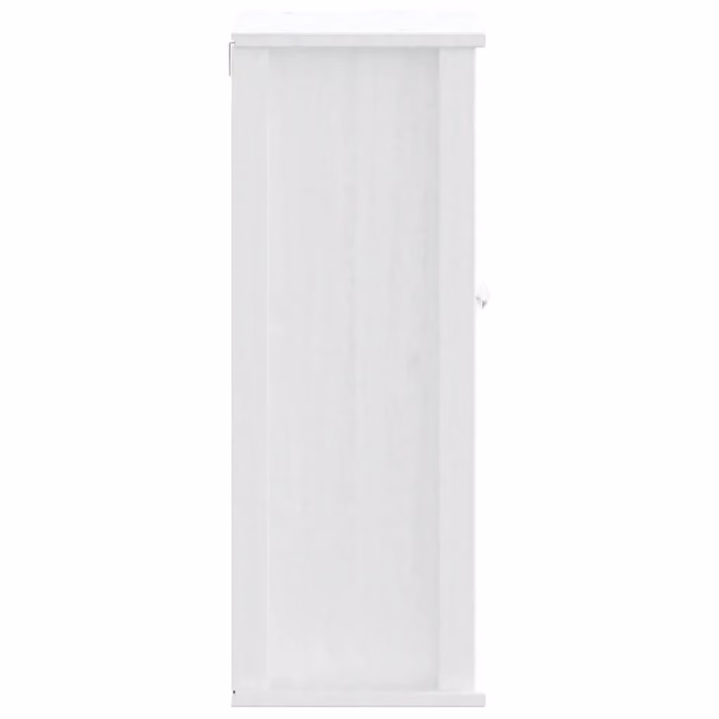 Berkfield Home BERG White Rustic Solid Wood Pine Wall Mounted Bathroom Cabinet W/D/H: 40 x 27 x 71.5 cm – 2