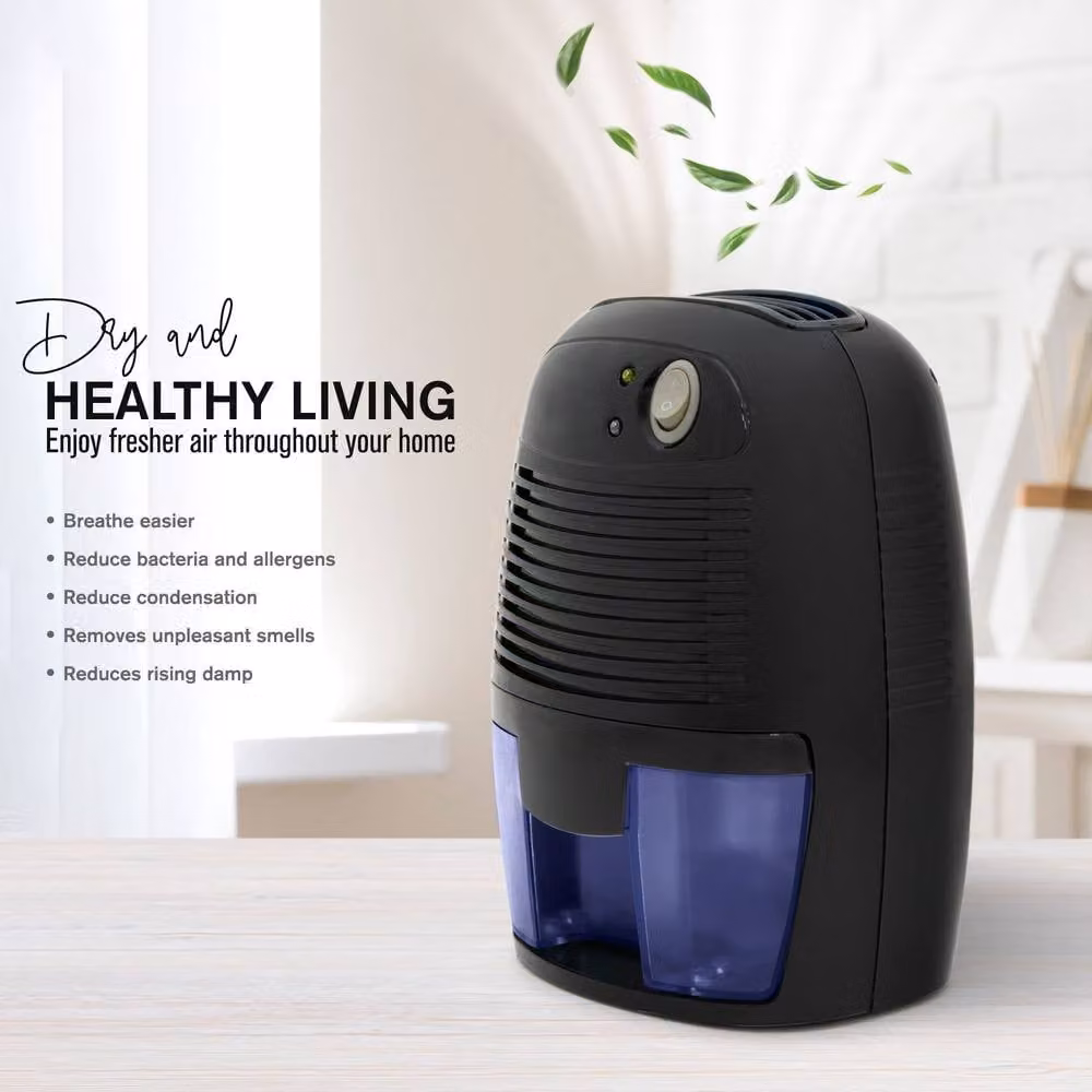Tanness Portable Dehumidifier and Air Purifier, Black, 500ml – 6
