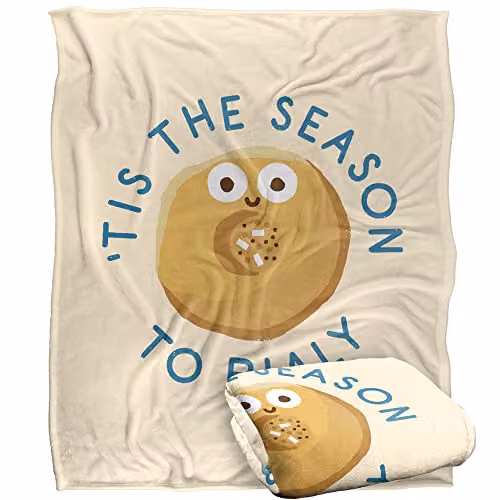 LOGOVISION White Fluffy Fleece Throw Blanket, W/D/H: 152 x 127 cm