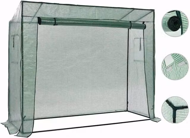 Berkfield Home Walk-in Greenhouse in Green, W/D/H: 200 x 80 x 173 cm