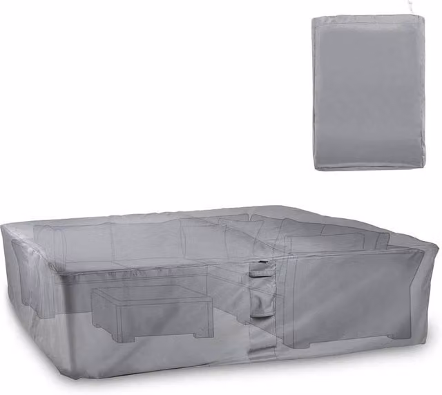 VonHaus Waterproof Polyester Sofa Cover in Grey with UPF 30 Protection and Ties – 1
