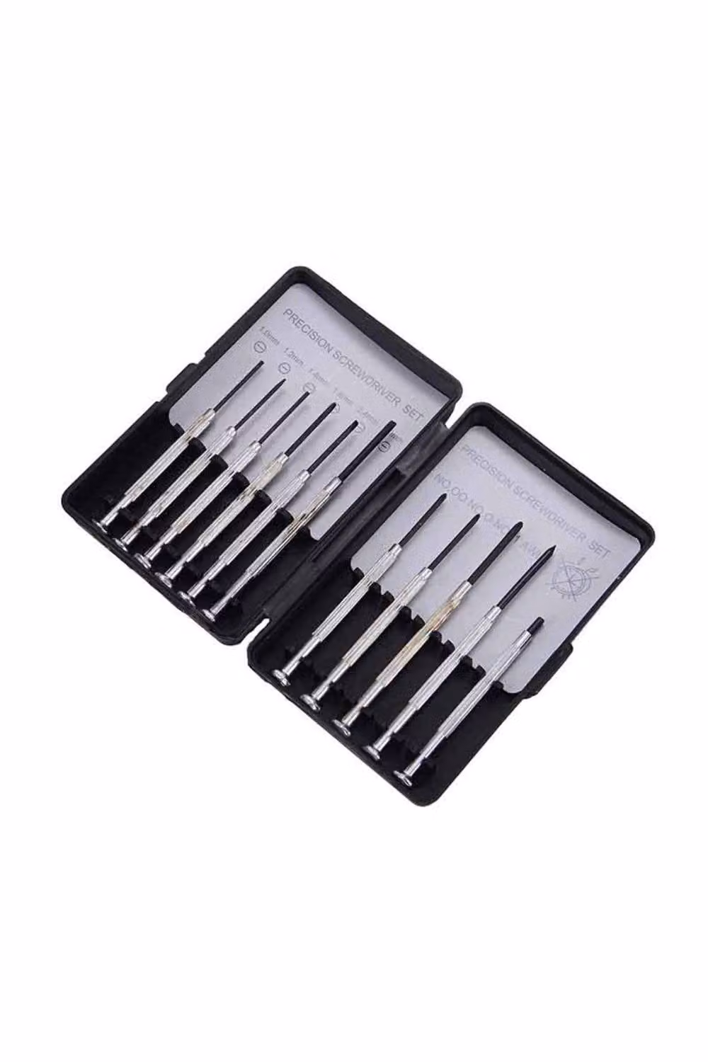 KDMD 11 Piece Precision Magnetic Steel Screwdriver Set for Glasses and Watches in Silver – 2