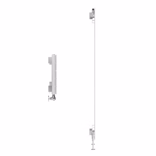 Terma White Steel Single Panel Wall Mounted Radiator, H 180.0 cm x W 36.6 cm – 2