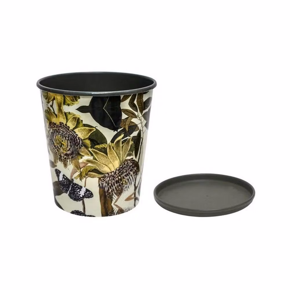 Lemon Pavilion Furniture and Decor Kew Botanical Retreat Planter with Saucer, Green, W: 16 cm, D: 16 cm, H: 18 cm – 2