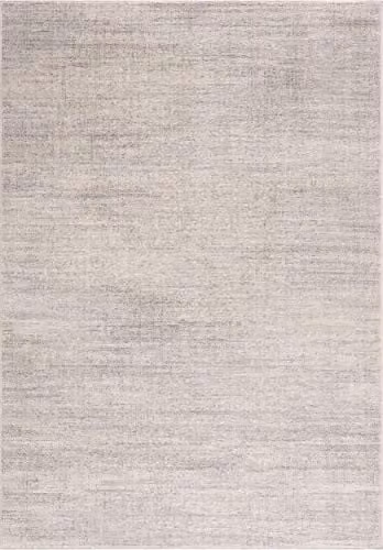 THE RUGS Grey and Cream Plain Rectangular Rug, W: 200 cm, D: 290 cm
