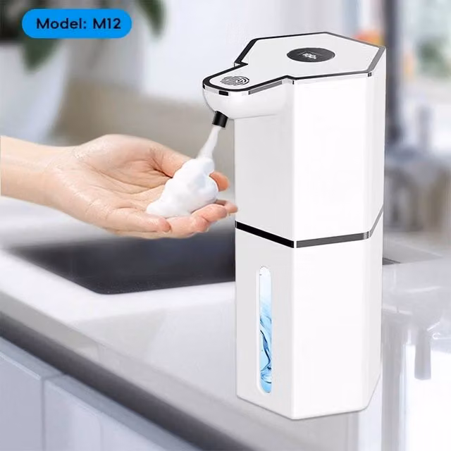 PAWNORA White Touchless Electric Soap Dispenser