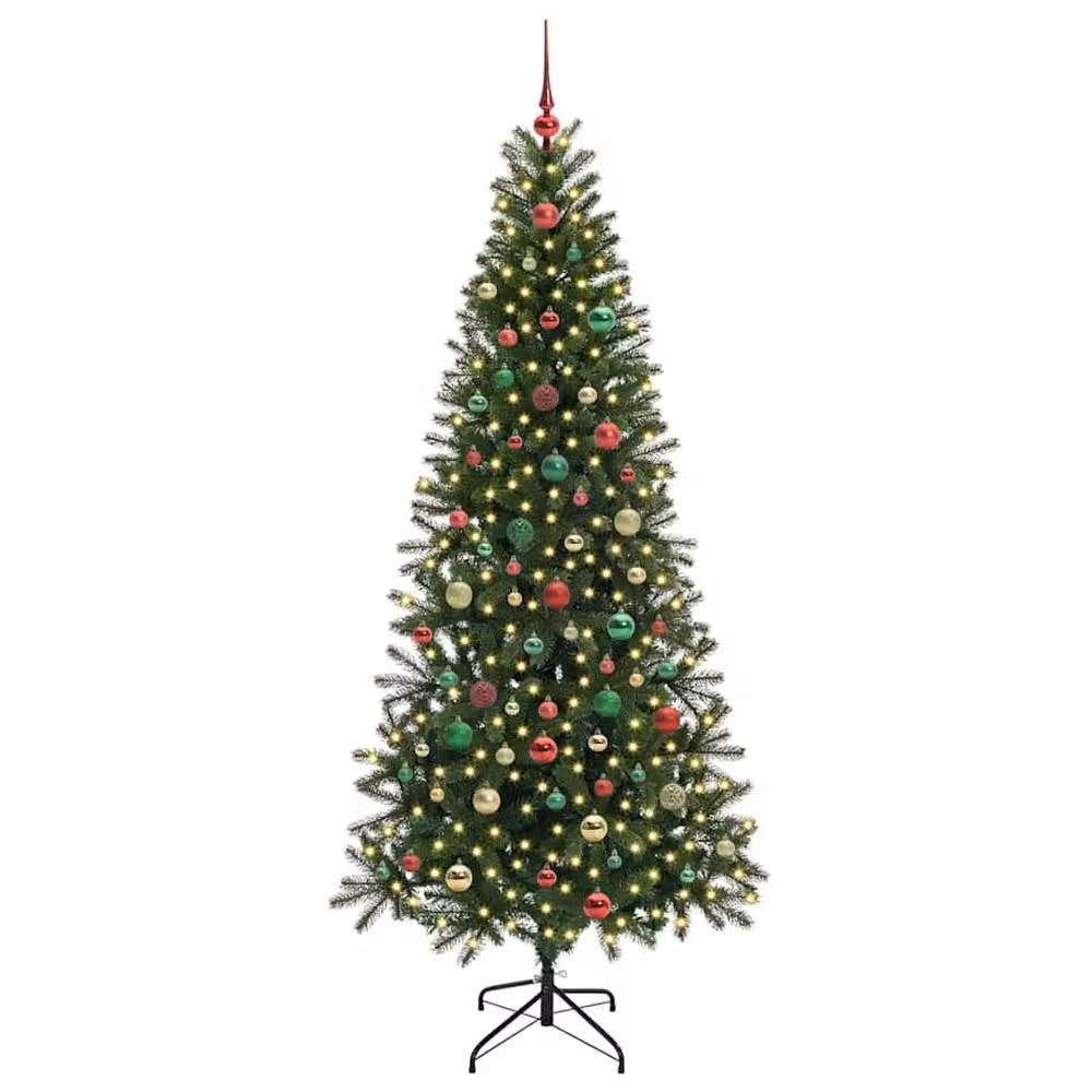 Berkfield Home Artificial Green Christmas Tree with 300 LEDs, Height: 180 cm – 2