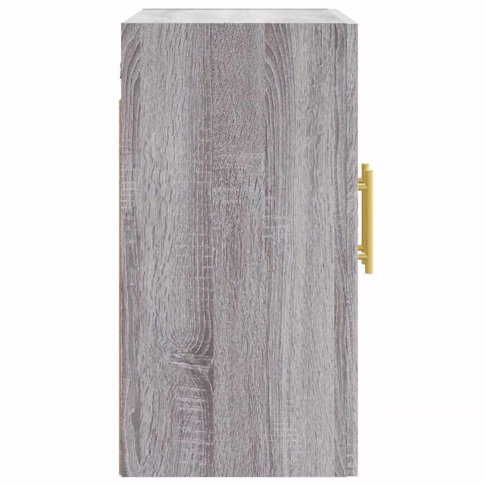 Berkfield Home Wall Mounted Grey Sonoma Cabinet with Hinged Doors and Internal Shelves W/D/H: 60 x 31 x 60 cm – 3
