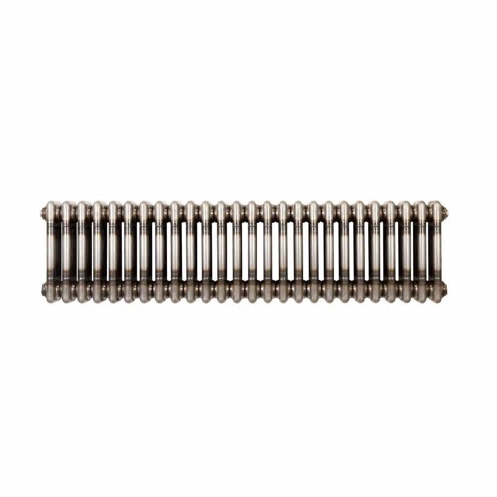 Monstershop Traditional 3 Column Steel Radiator in Silver, H: 119 cm, W: 30 cm, D: 3 cm – 2