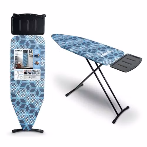 Tower T873001BLK Height Adjustable Ironing Board in Black – 1