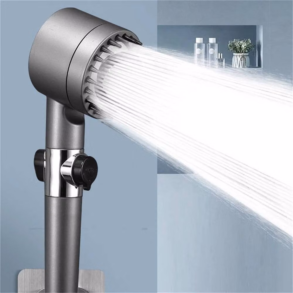 NESTLUNE 3 Modes High Pressure Water Saving Shower Head in Grey, W: 180 cm, H: 180 cm – 6