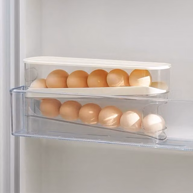 Lifeideas Scrolling Egg Holder in White and Transparent