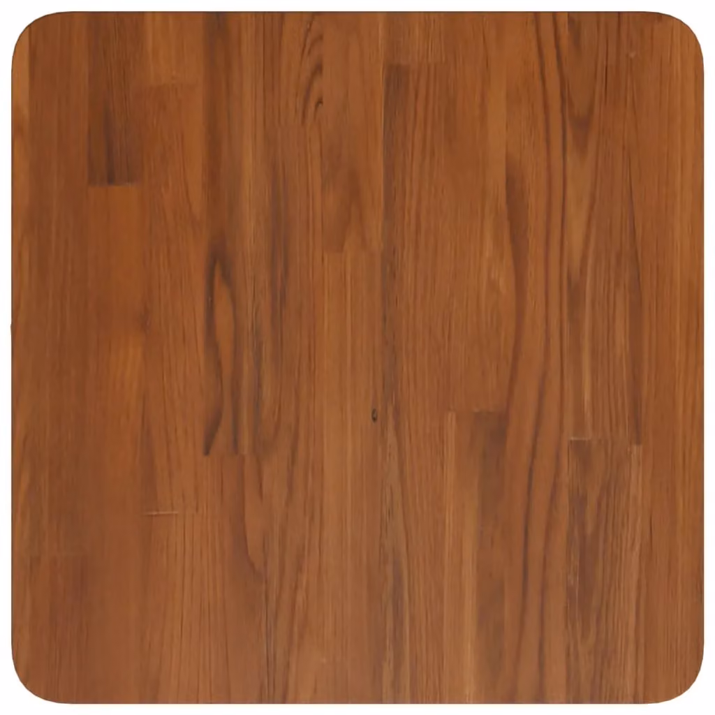 Berkfield Home Square Oak Table Top in Dark Brown, W/D/H: 40 x 40 x 1.5 cm – 2