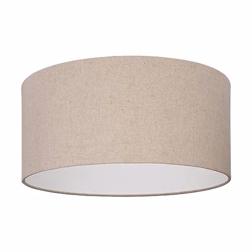 Eglo Feniglia Flush Ceiling Light in Black and Beige