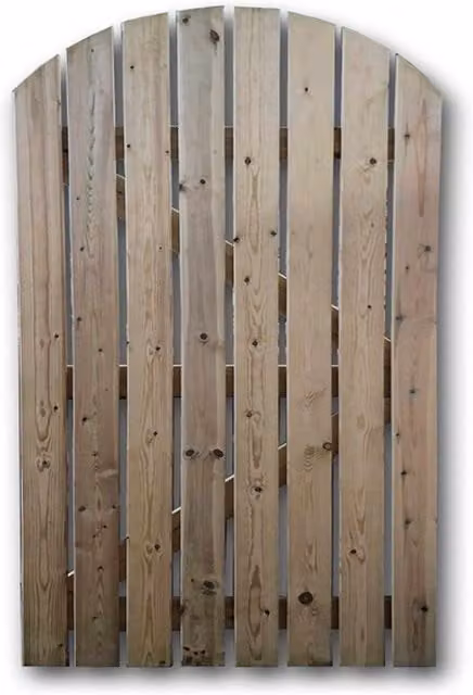Buttercup Farm Brown Wooden Swing Garden Gate, W 90 cm x H 200 cm – 2